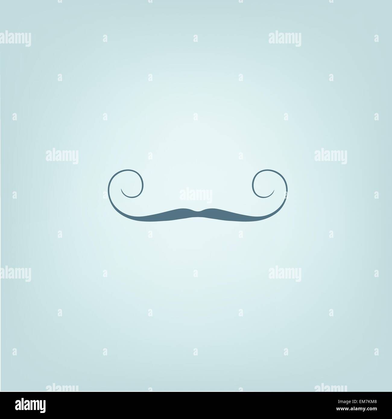 Diseño de bigote Ilustración del Vector