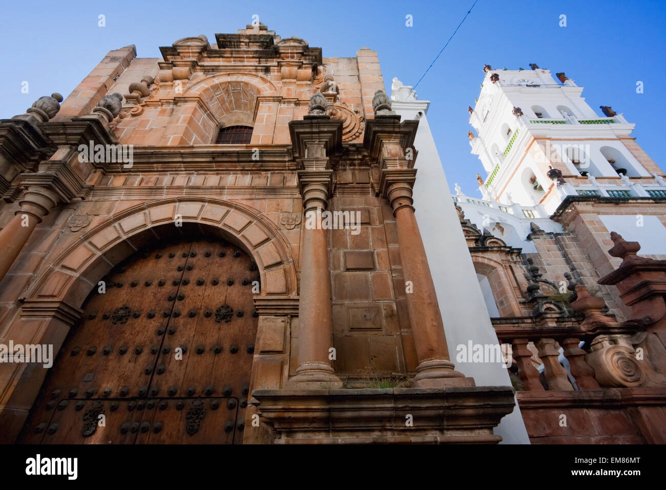 Catedral Metropolitana, Sucre, departamento de Chuquisaca, Bolivia Foto de stock