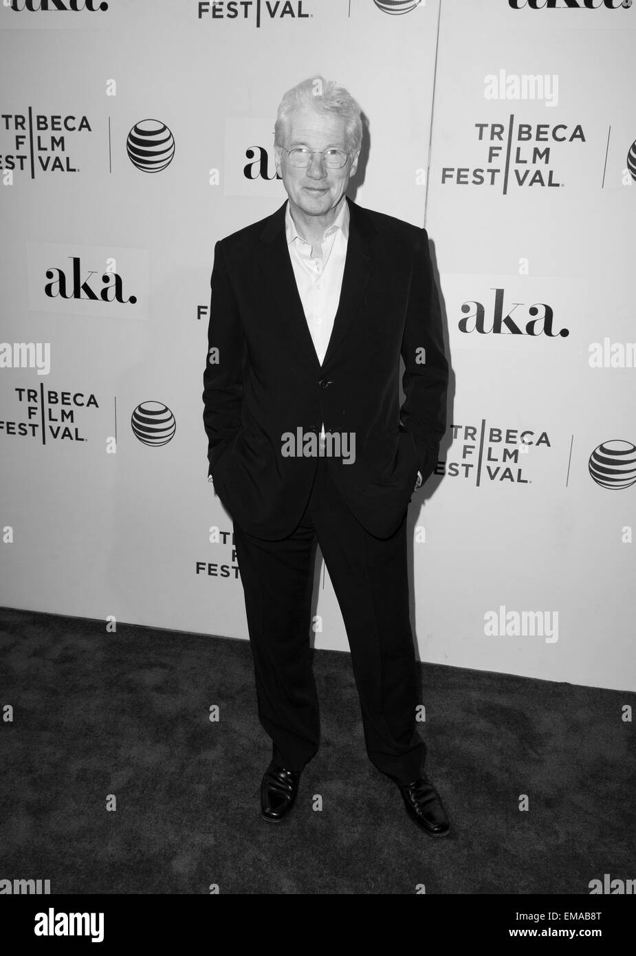 New York, NY - Abril 17, 2015: Richard Gere asiste a Festival de Cine de Tribeca estreno de Franny film at BMCC Tribeca Performing Arts Center Foto de stock