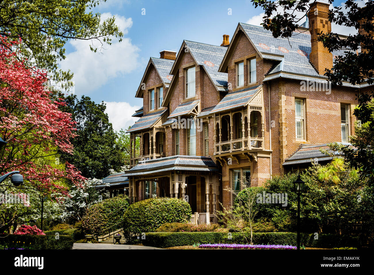 Mansión Ejecutiva, residencia del gobernador de estilo victoriano, Raleigh, Carolina del Norte Foto de stock