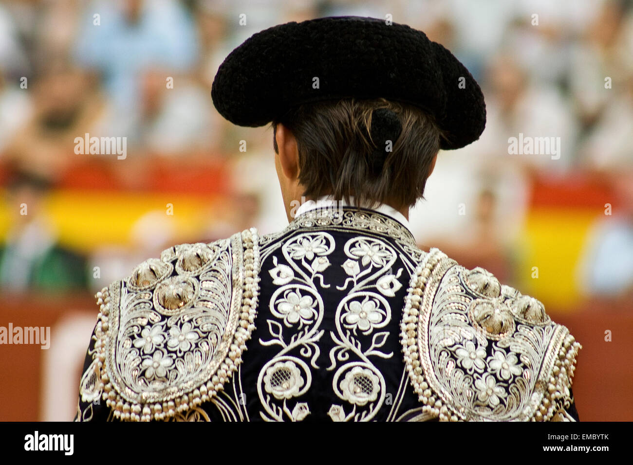 Torero español traje de luces detalle de ropa Foto de stock