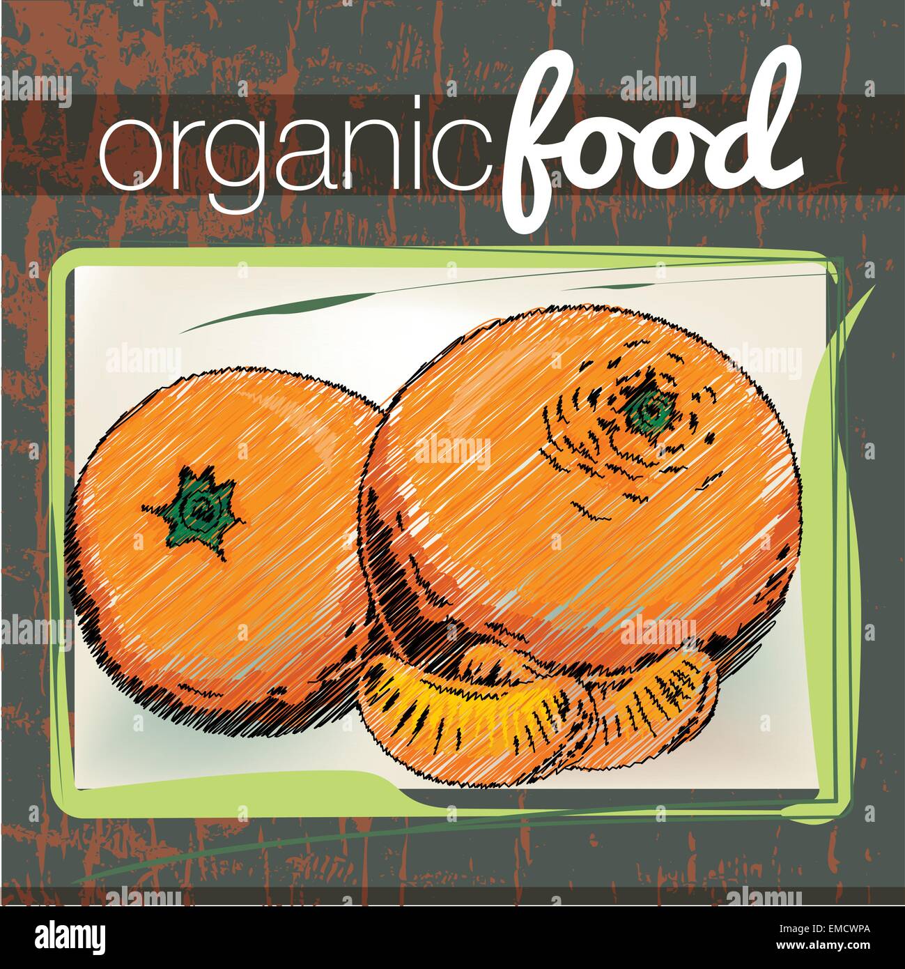 Los alimentos orgánicos ilustración Ilustración del Vector