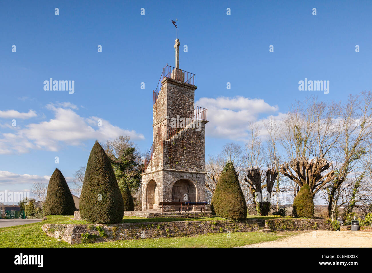 Belvedere, Auray, Braittany, Francia. Foto de stock