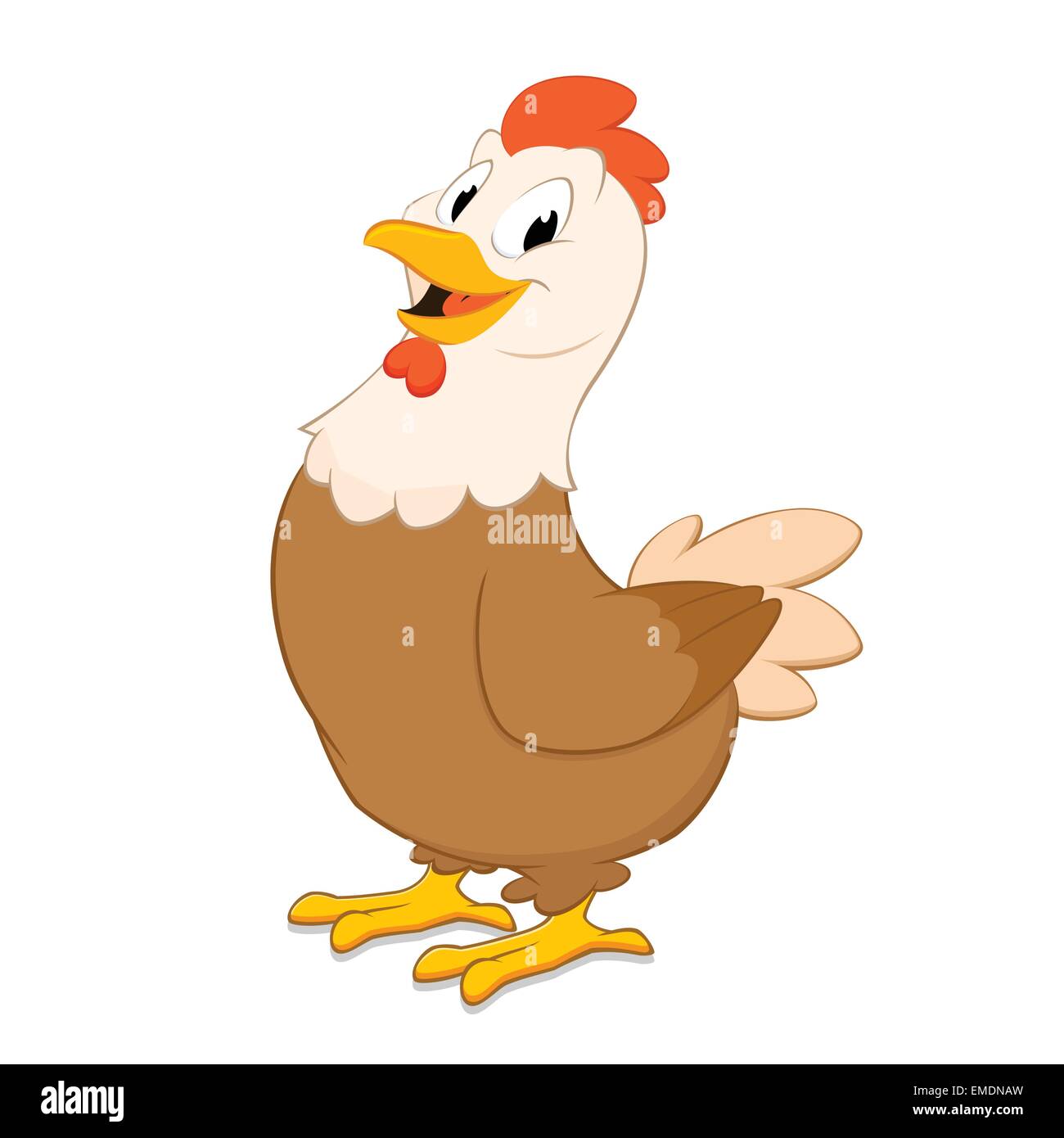 Gallina de dibujos animados Imagen Vector de stock - Alamy