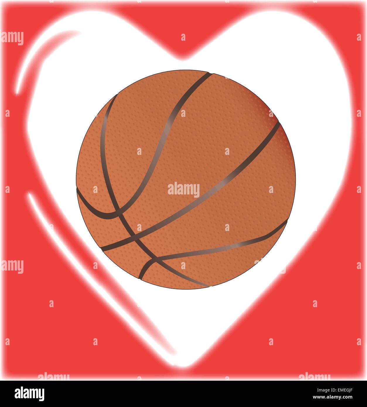 Amor baloncesto Imágenes vectoriales de stock - Alamy