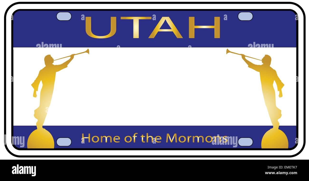 Placa del estado de utah Imágenes vectoriales de stock Alamy