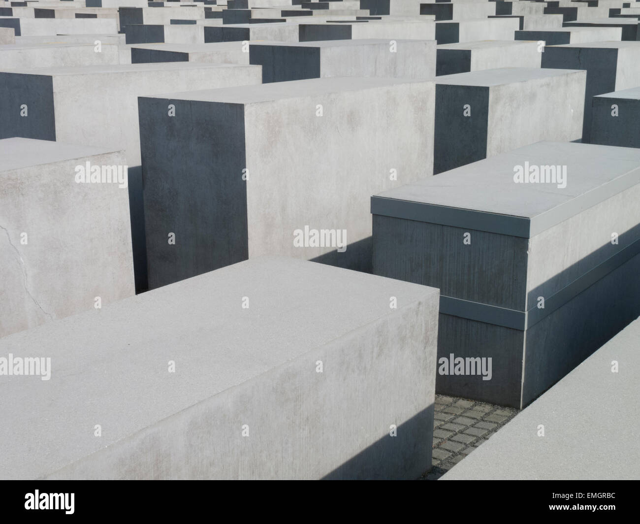 La Sección de el monumento a los judíos asesinados, Friedrichstadt Berlín ALEMANIA Foto de stock