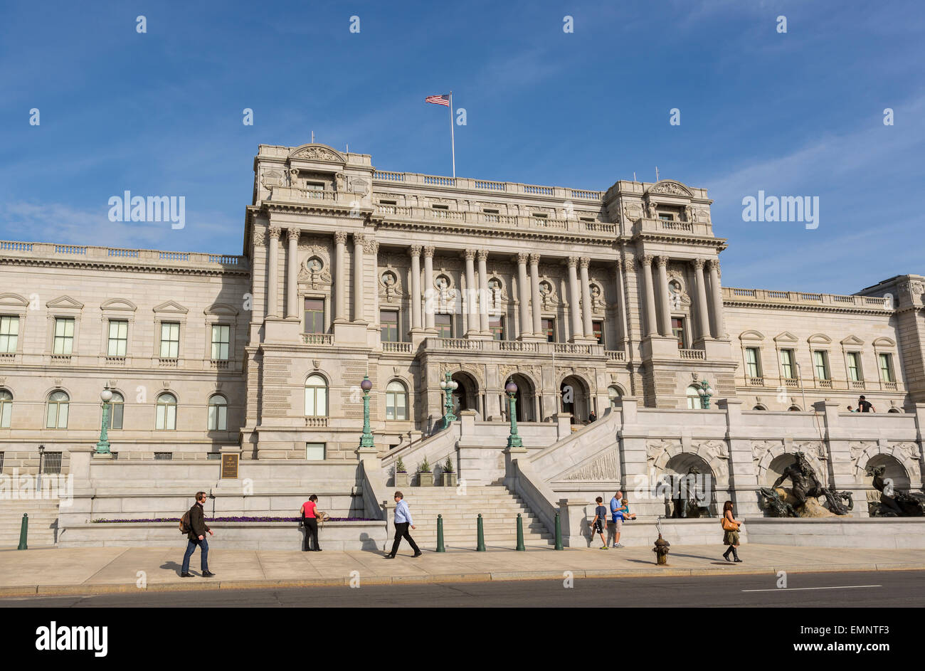 WASHINGTON, DC, EEUU - la Biblioteca del Congreso de los Estados Unidos, Thomas Jefferson Edificio. Foto de stock