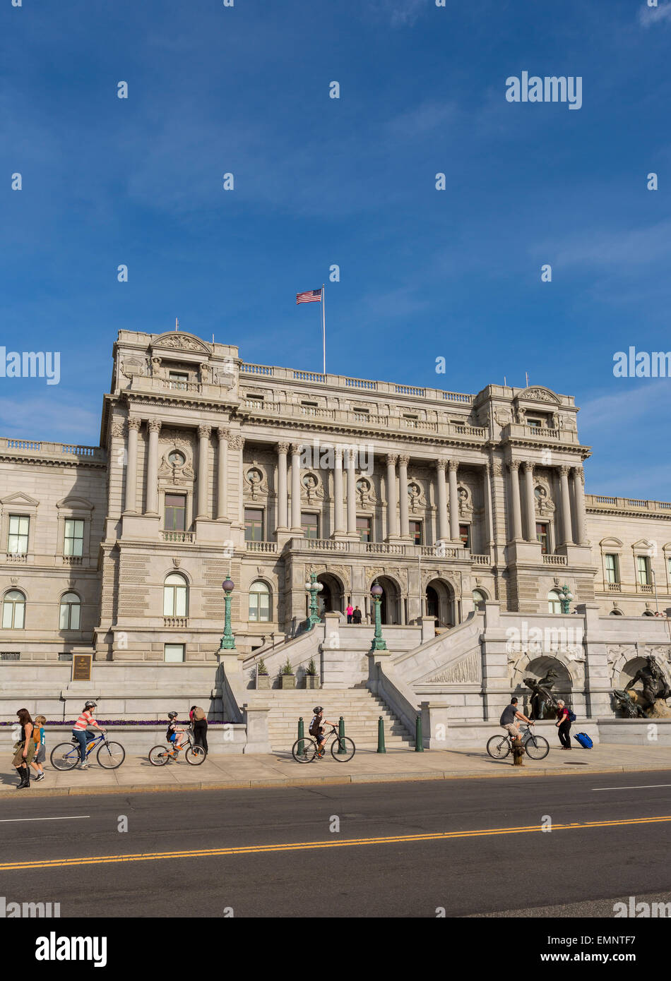 WASHINGTON, DC, EEUU - la Biblioteca del Congreso de los Estados Unidos, Thomas Jefferson Edificio. Foto de stock