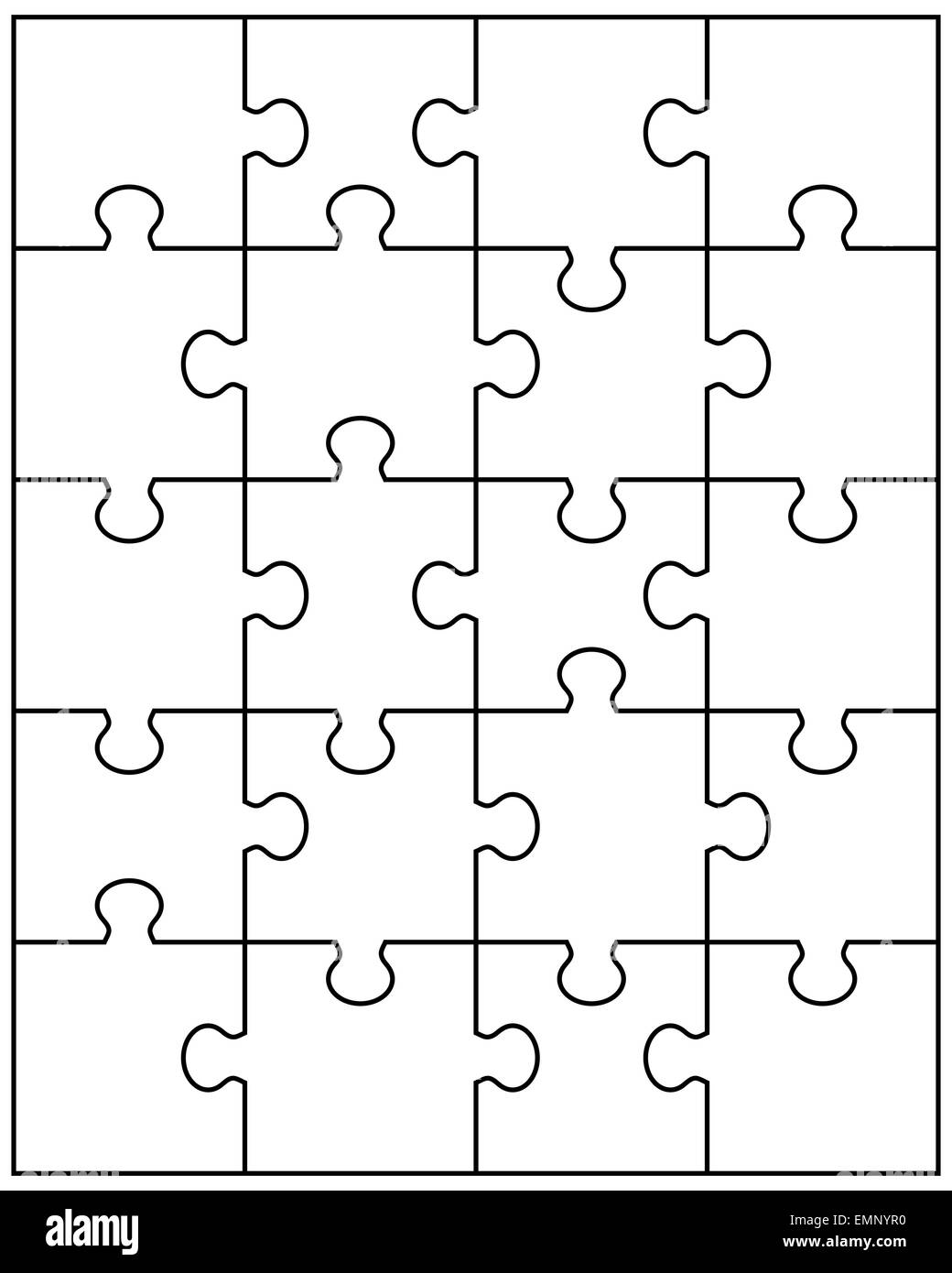 puzzle blanco Fotografía de stock - Alamy
