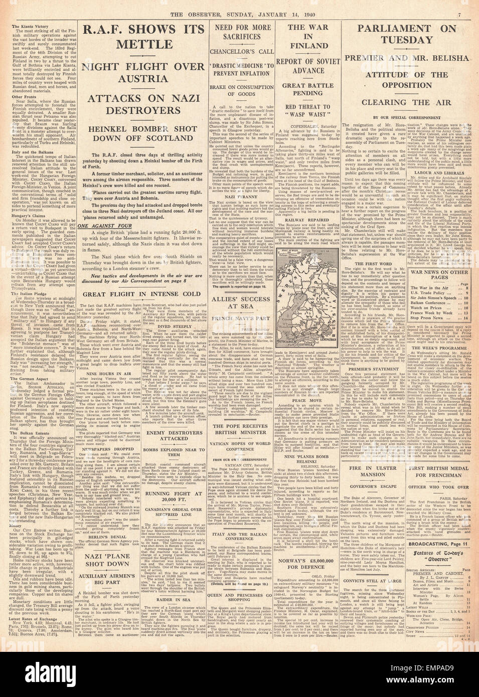 1940 página 7 El observador RAF en acción contra la Fuerza Aérea Alemana