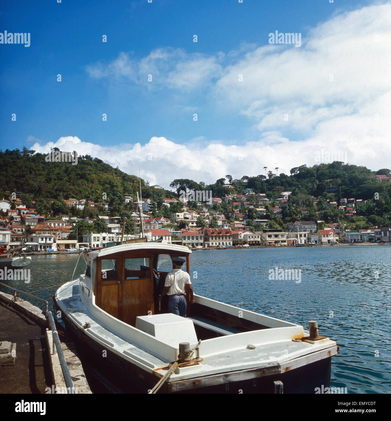Eine Reise in die Karibik, EE.UU. 70er Jahre. Un viaje a El Caribe, EE.UU. de 1970. Foto de stock
