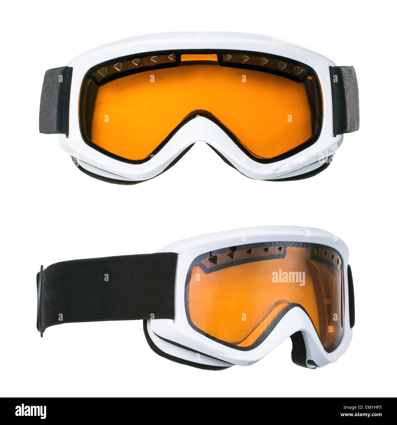 Conjunto de gafas de esquí Foto de stock