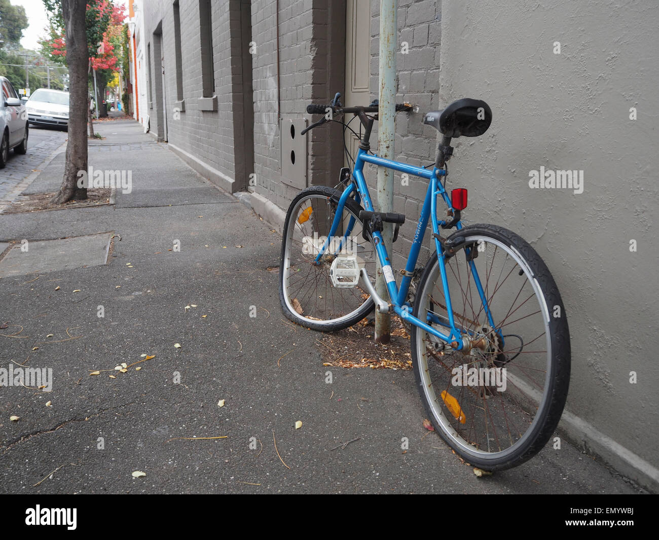 Bicicleta, escena urbana Foto de stock