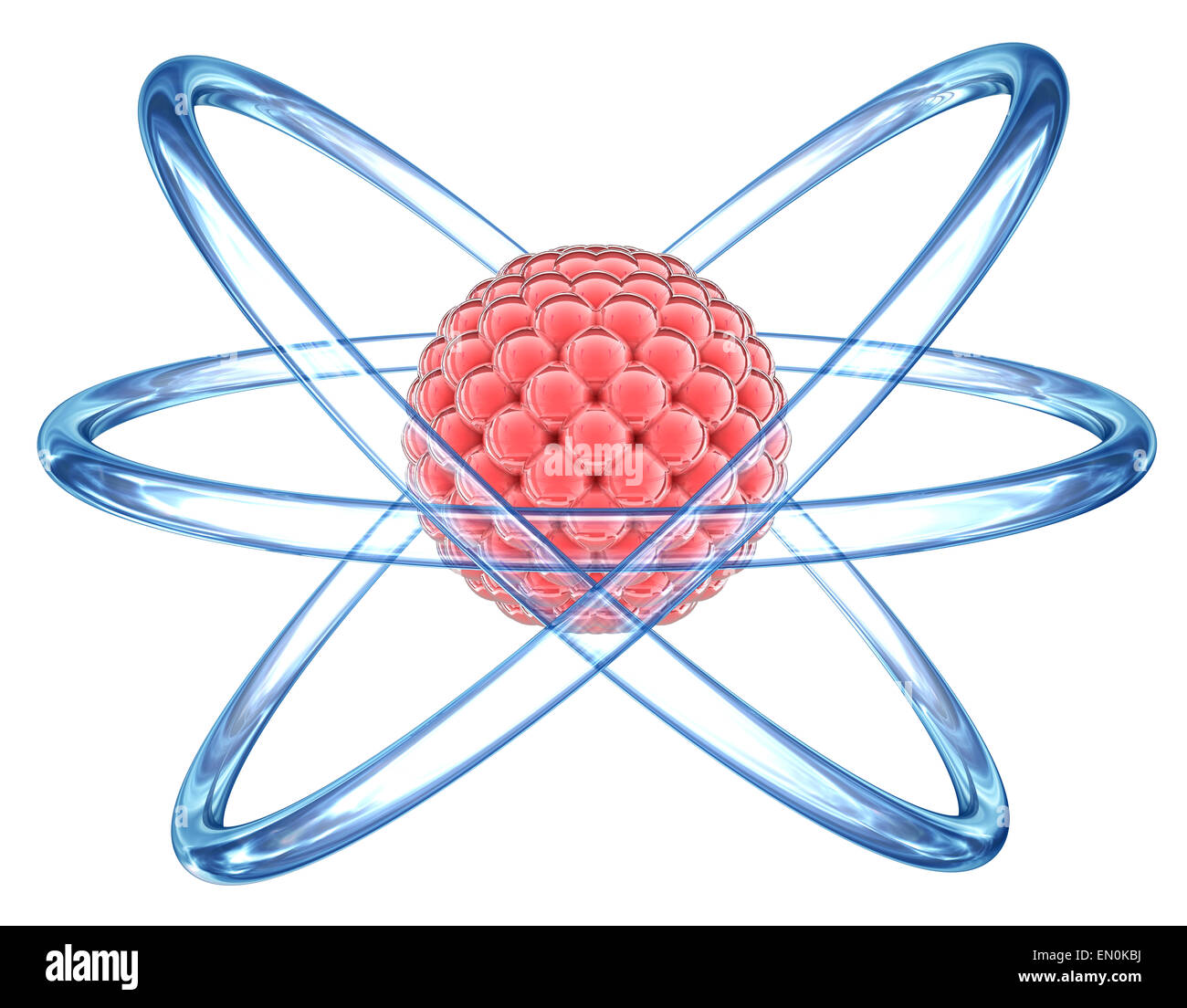 Atom 3D - Las partículas elementales Fotografía de stock - Alamy