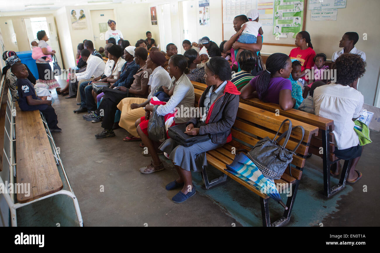 Pruebas de VIH/SIDA en Zimbabwe Foto de stock