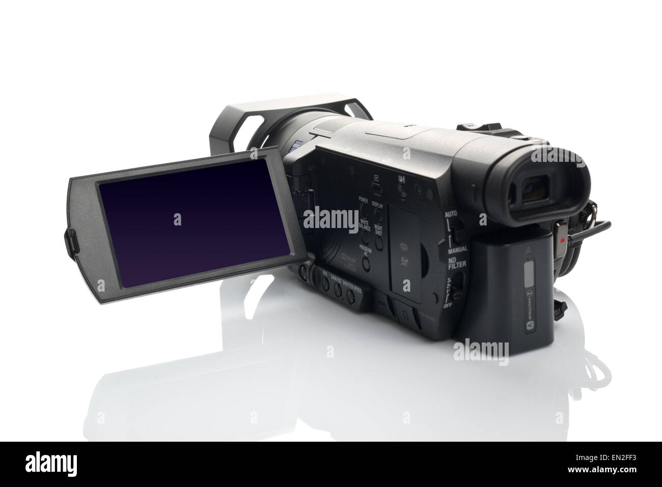 SAD, Serbia - 25 de de 2015: Sony FDR AX100 videocámara Handycam 4k (anunciado en 2014.) capta la ultra alta definición pie Fotografía de stock - Alamy