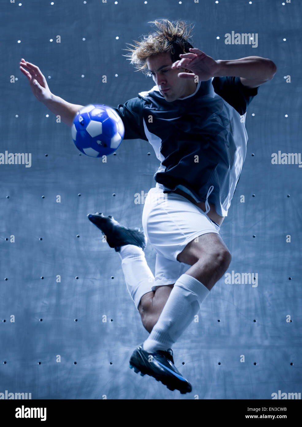 jugador de fútbol Foto de stock