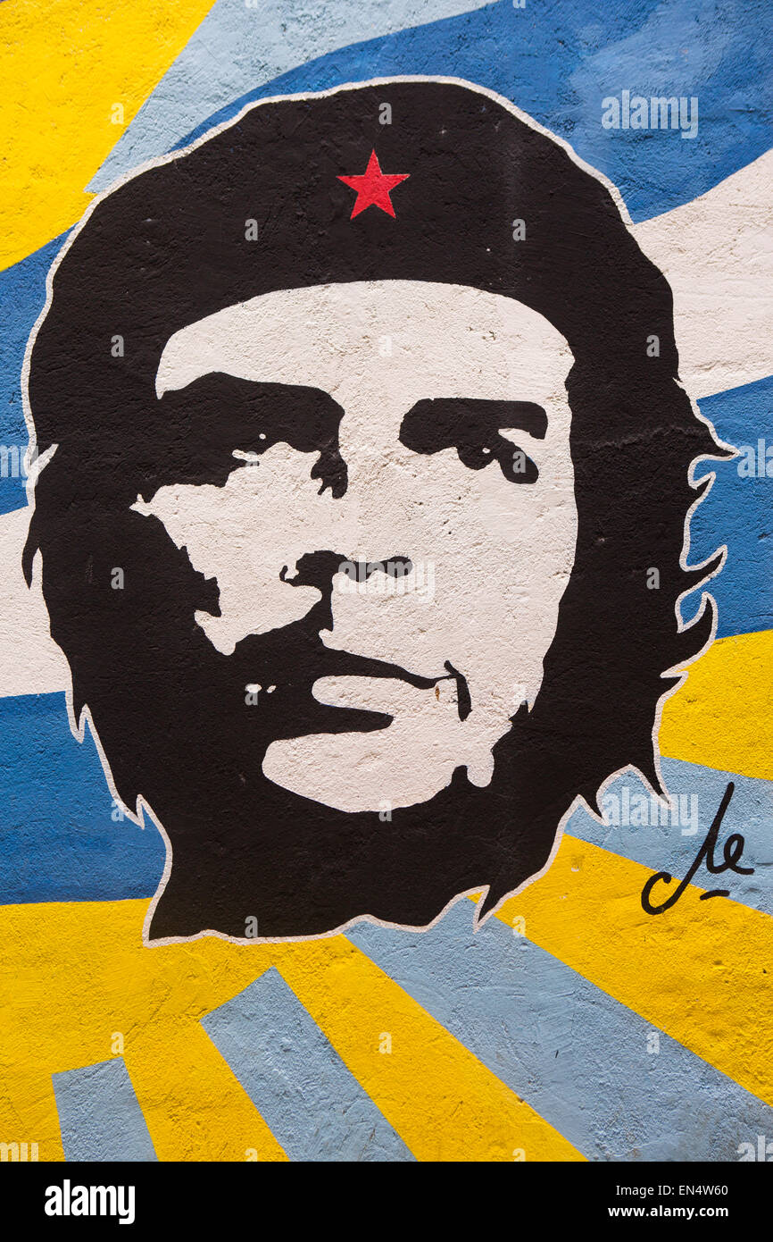 Revolucionario Cubano Che Guevara es un héroe en Nicaragua Foto de stock