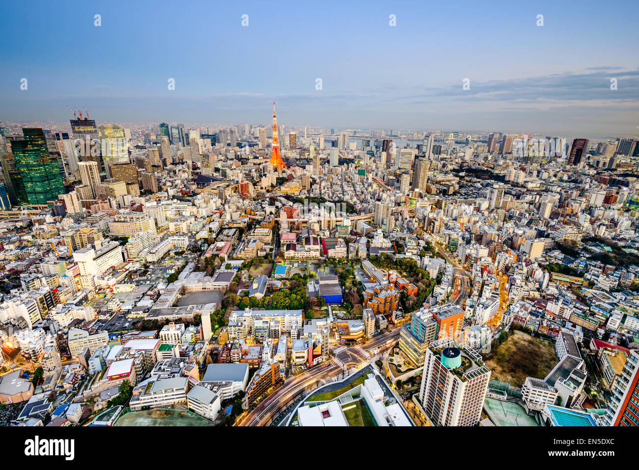 Ciudad de Tokio, Japón. Foto de stock