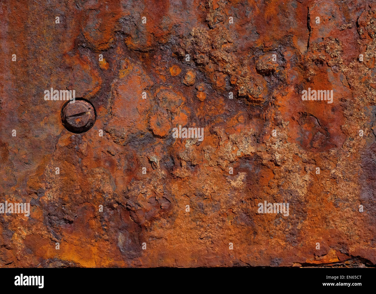 Rusty metal corroído de fondo de panel Foto de stock