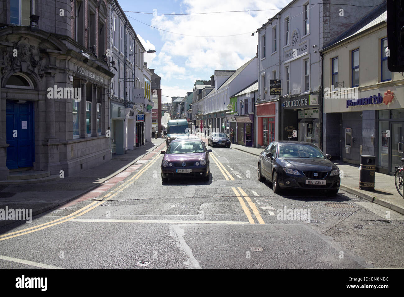 O'Connell street sligo Town center república de Irlanda Foto de stock