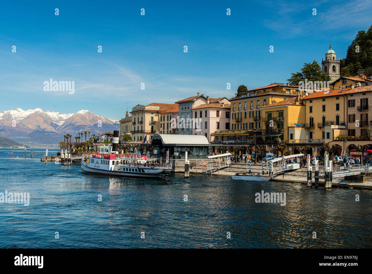 Bellagio, Lago de Como, en Lombardía, Italia Foto de stock