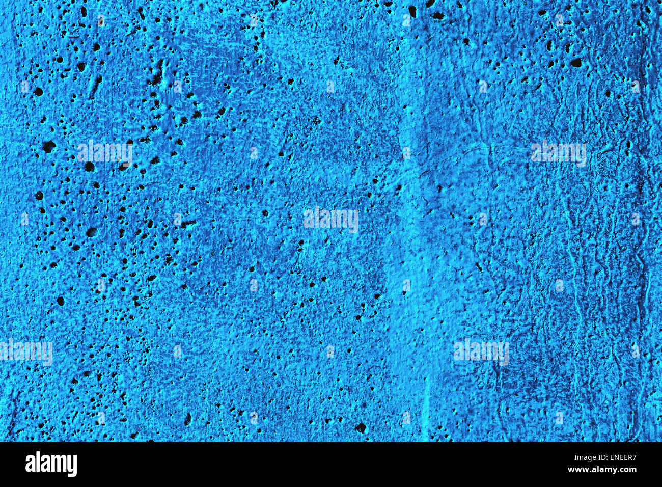 Grunge yeso cemento u hormigón textura de pared de color azul Foto de stock