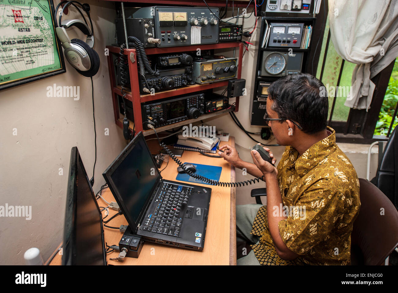 Estación de Radio Amateur en Sri Lanka, el Sudeste de Asia Fotografía de  stock - Alamy
