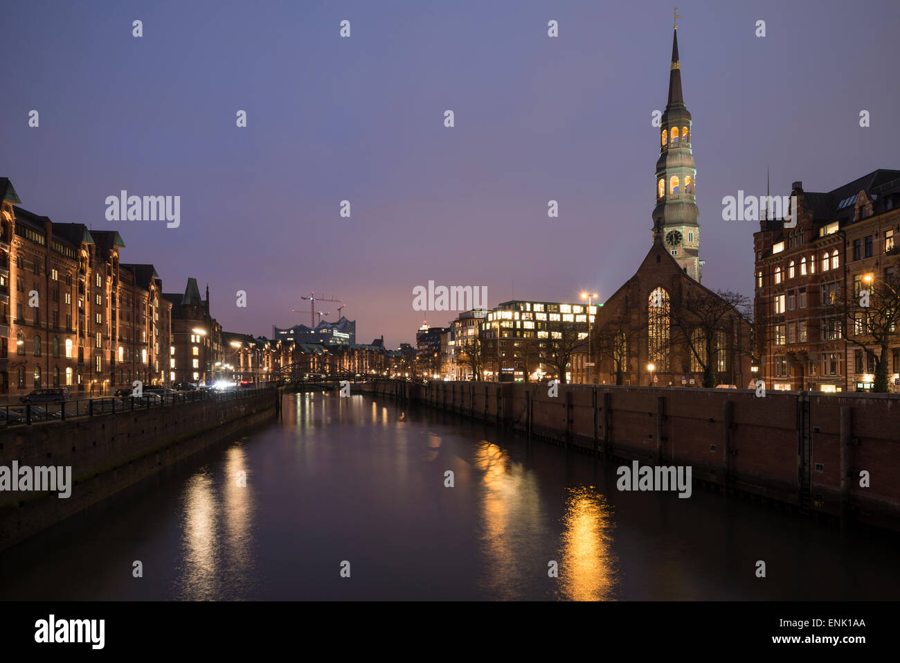 Hafencity, Hamburgo, Alemania, Europa Foto de stock