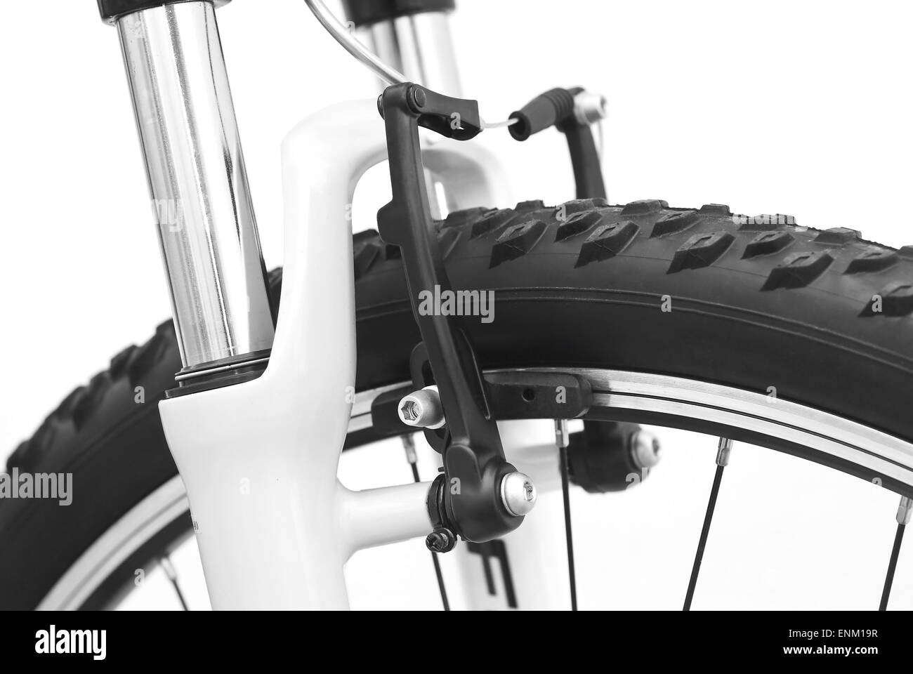 Bicicleta v detalle del freno delantero Fotografía de stock - Alamy