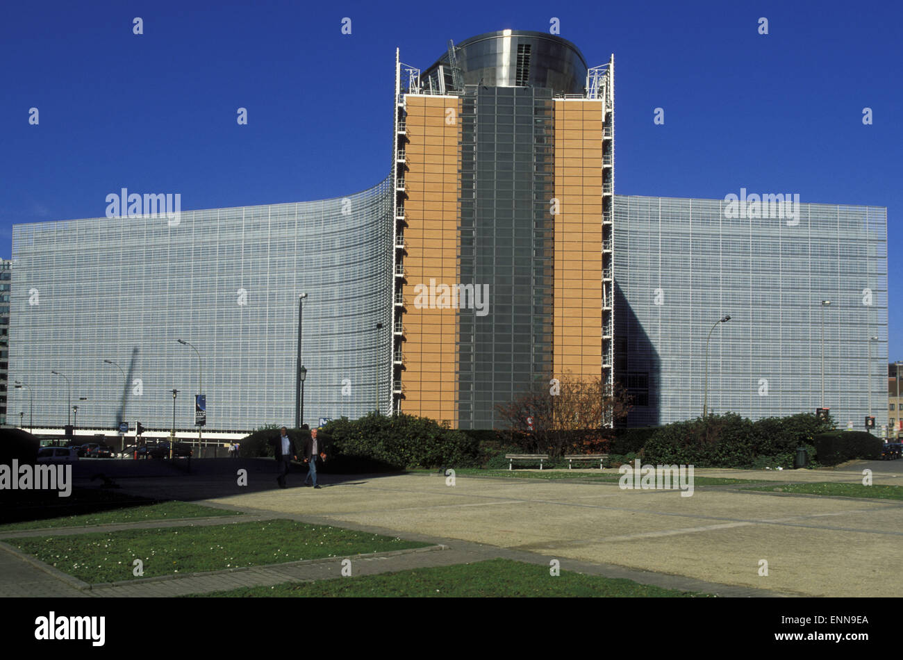 BEL, Bélgica, Bruselas, el edificio Berlaymont de la Comisión Europea. BEL, Belgien, Bruessel, das Berlaymont Gebaeude der Foto de stock