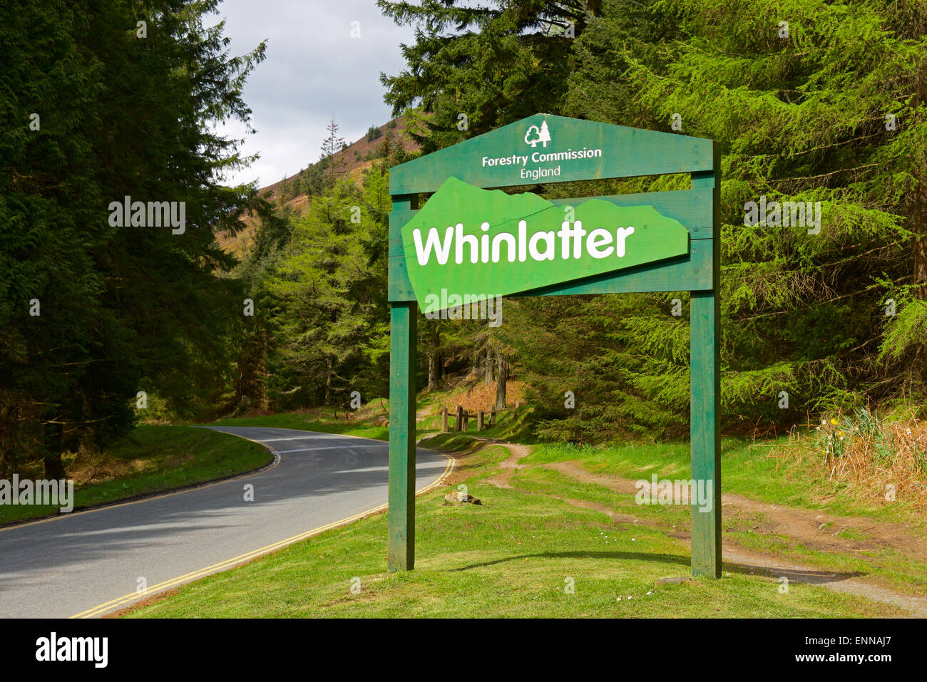 Inglaterra forestal firmar al centro de visitantes fotografías e