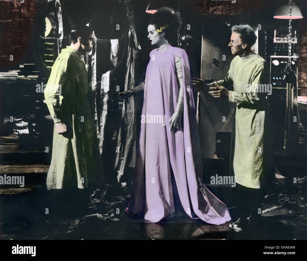 Novia de Frankenstein, USA 1935, Alias: Frankensteins Braut, Regie: James Whale, Darsteller: Colin Clive, Ernest Thesiger, Elsa La Foto de stock