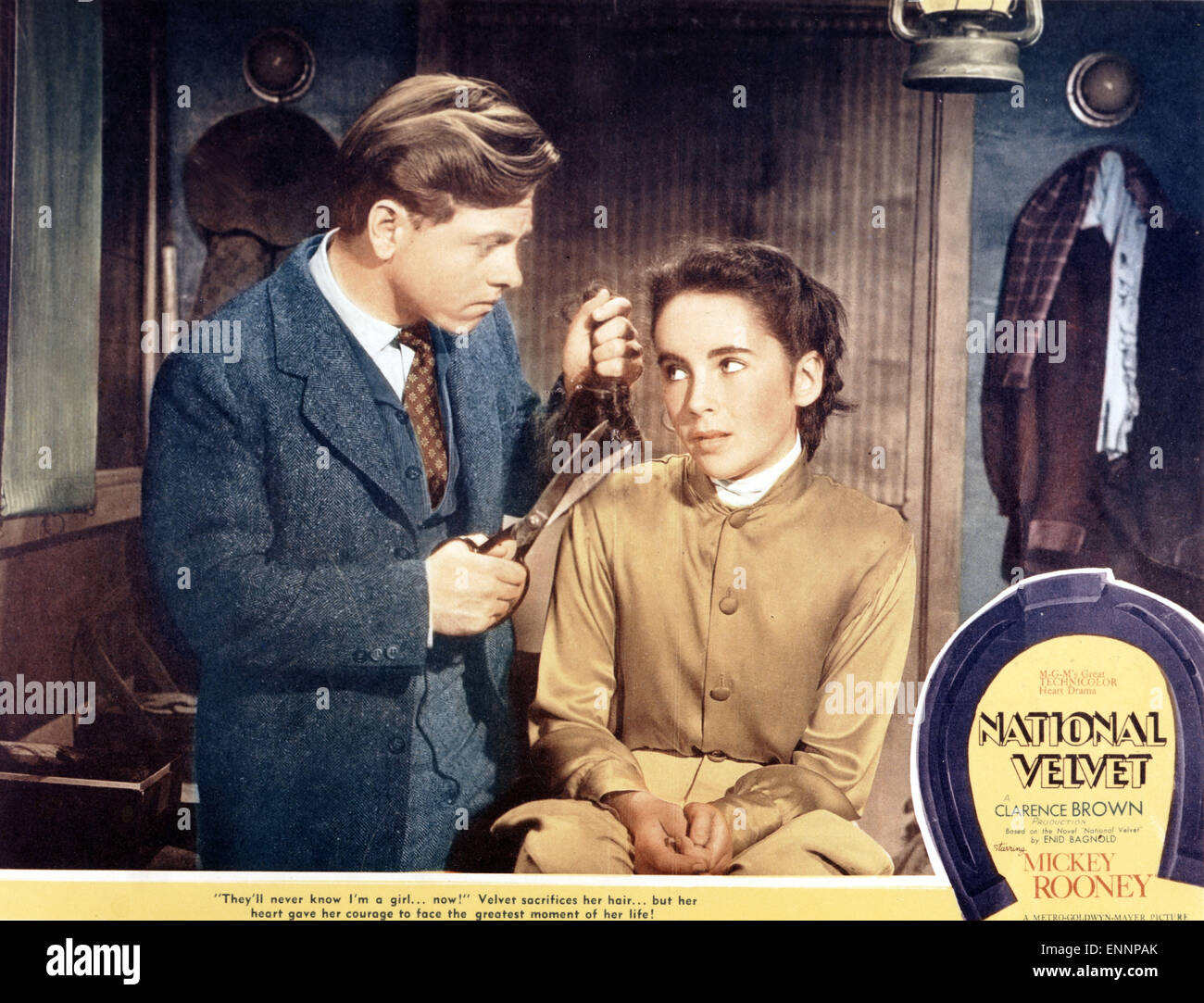 National Velvet, aka Kleines Mädchen, grosses Herz, USA, 1944, Regie: Clarence Brown, Darsteller: Elizabeth Taylor, Mickey Rooney Foto de stock