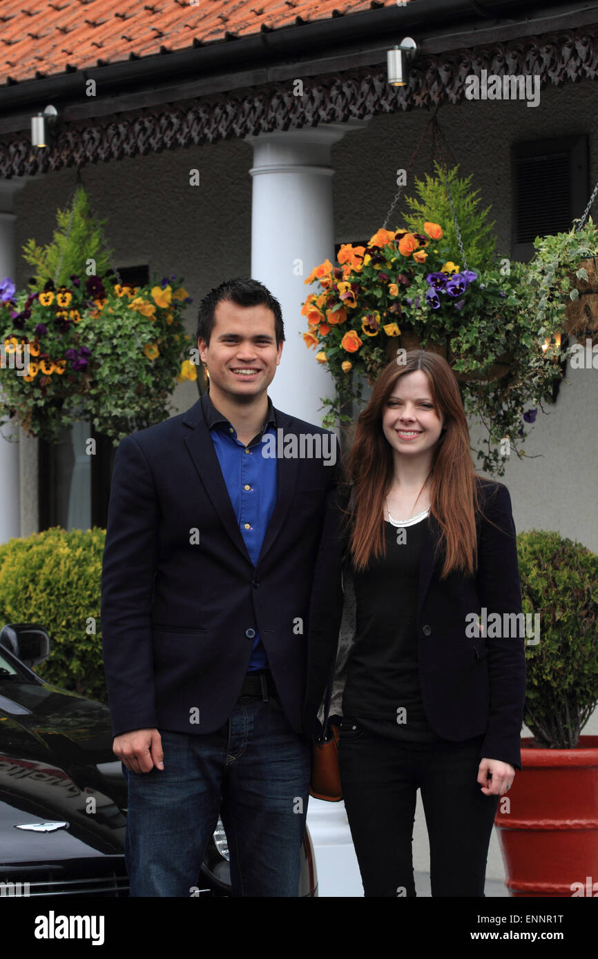 Profesor de finanzas Siam Kidd, y su esposa Ellen (Kidd)el comerciante realistas, Norwich, Norfolk, UK Foto de stock