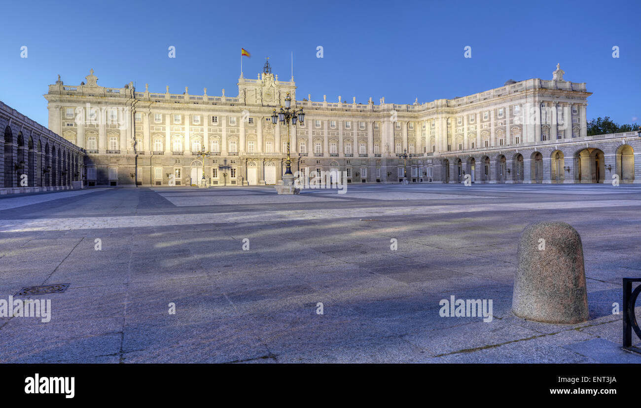 Palacio Real - el Palacio Real, Madrid, España Foto de stock