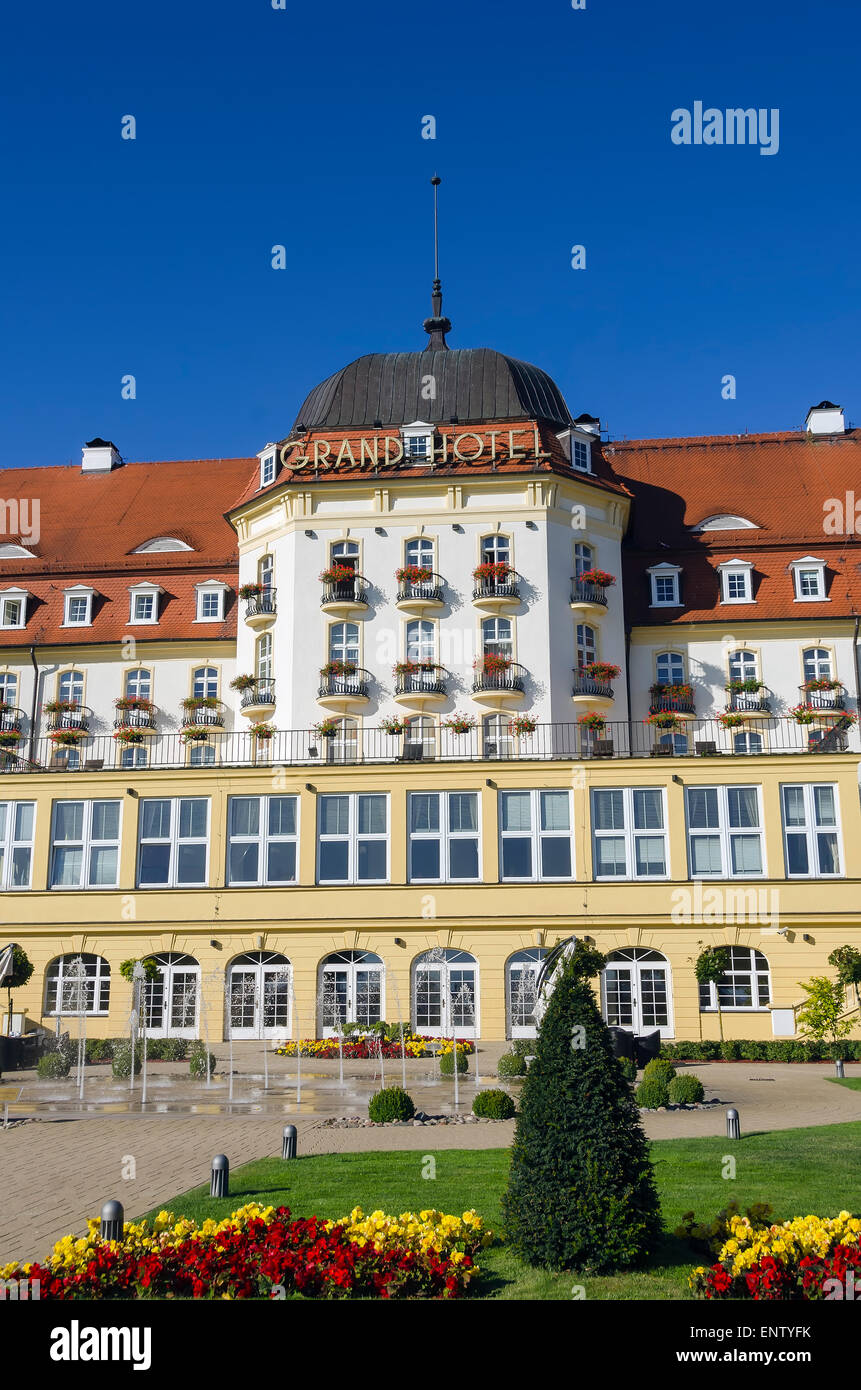 Famoso hotel Sofitel Grand Sopot Poland resort del Mar Báltico, del norte de Europa Foto de stock