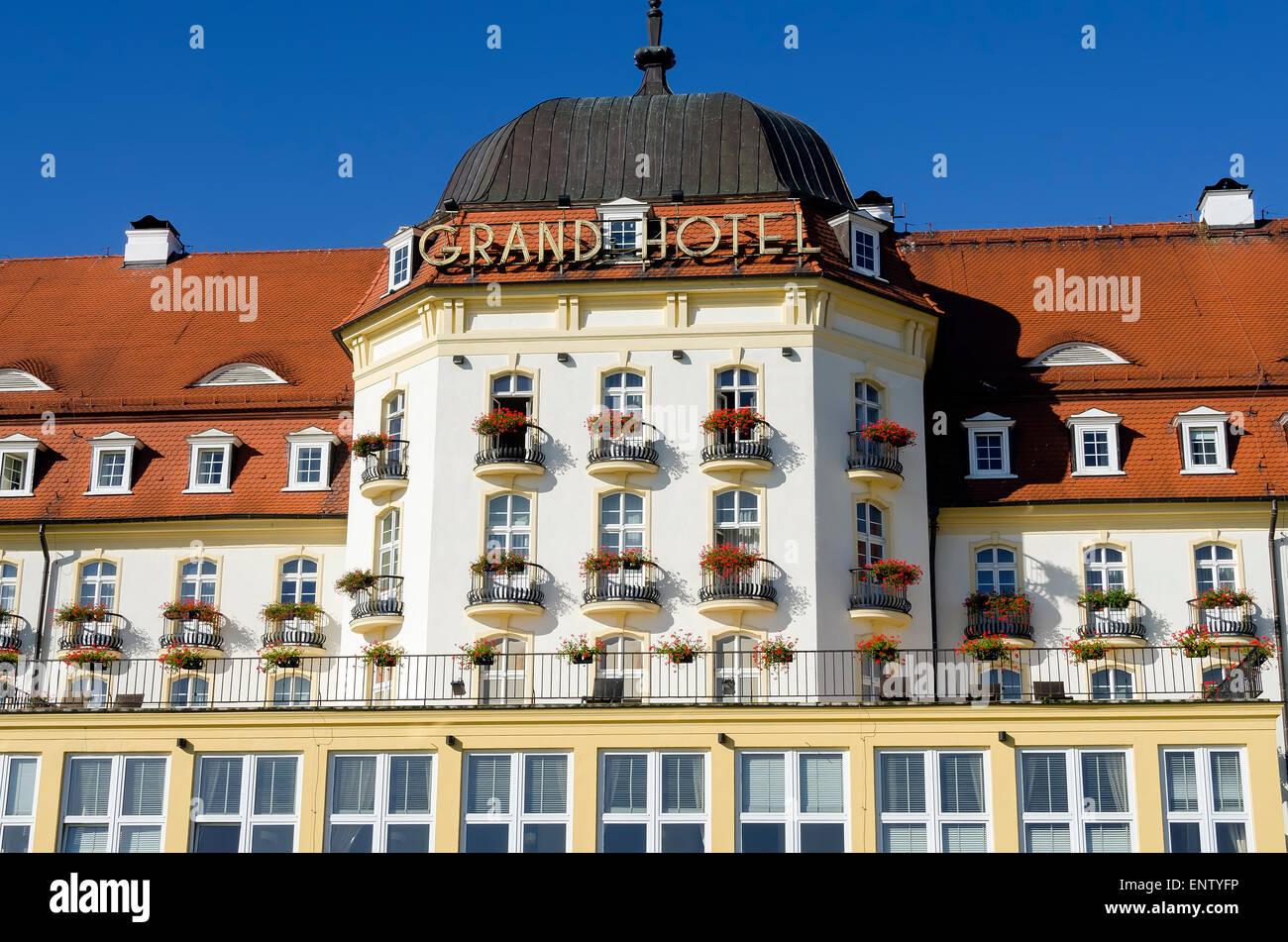 Famoso hotel Sofitel Grand Sopot Poland resort del Mar Báltico Norte de Europa Foto de stock