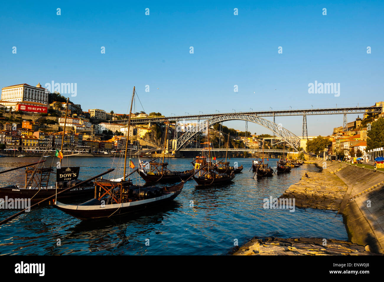 Puente Dom Luis I, Ponte de Dom Luís I, Ponte Luís I, Río Duero, Oporto. Oporto. Portugal Foto de stock