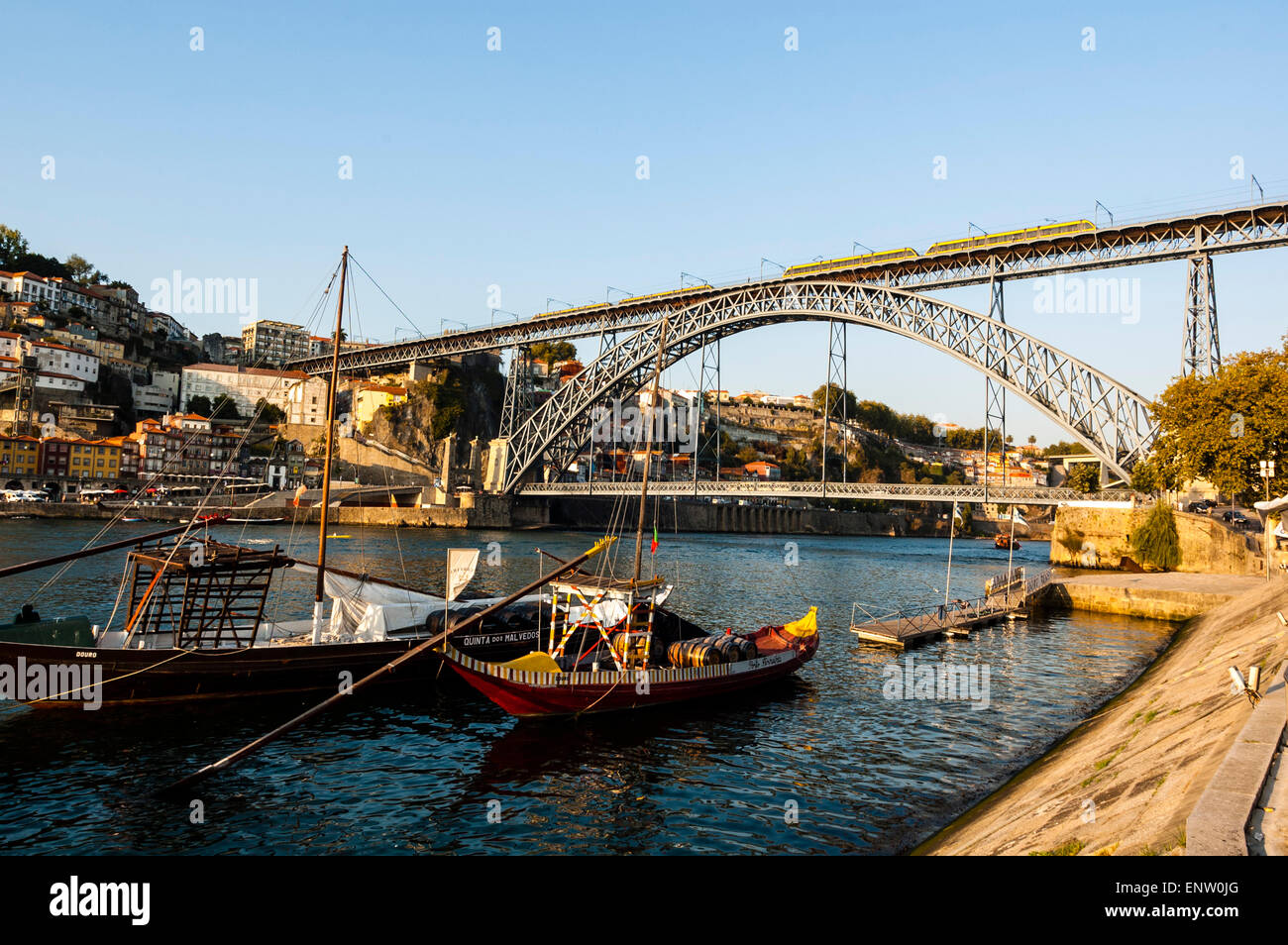 Puente Dom Luis I, Ponte de Dom Luís I, Ponte Luís I, Río Duero, Oporto. Oporto. Portugal Foto de stock