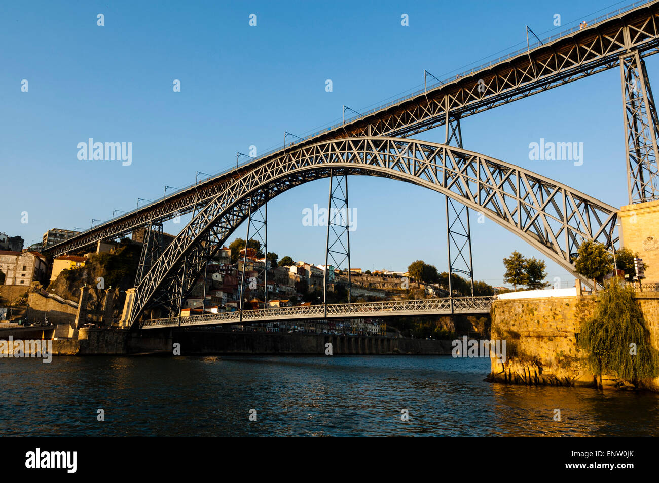 Puente Dom Luis I, Ponte de Dom Luís I, Ponte Luís I, Río Duero, Oporto. Oporto. Portugal Foto de stock