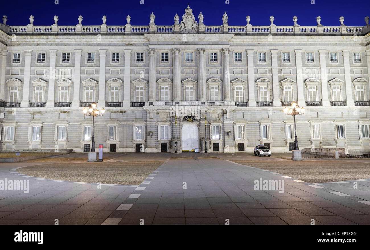 Palacio Real - el Palacio Real, Madrid, España Foto de stock