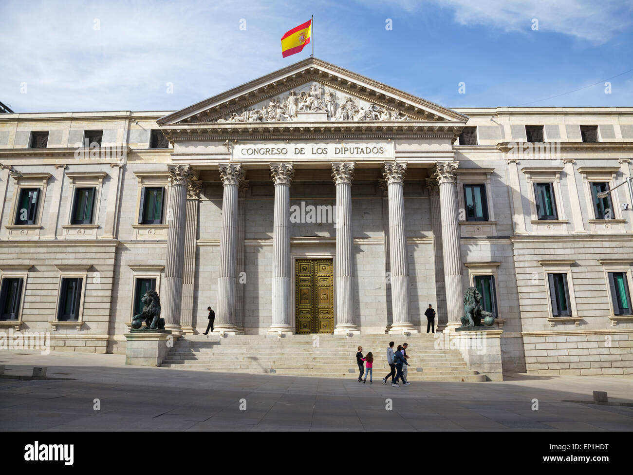 El Congreso de los Diputados español, Madrid, España Foto de stock