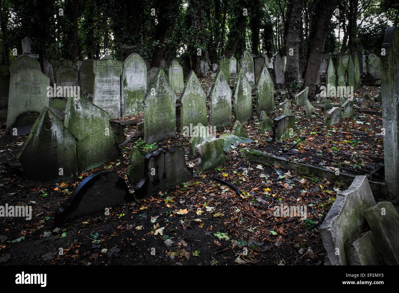 Tower Hamlets Cemetery en el East End de Londres. Foto de stock