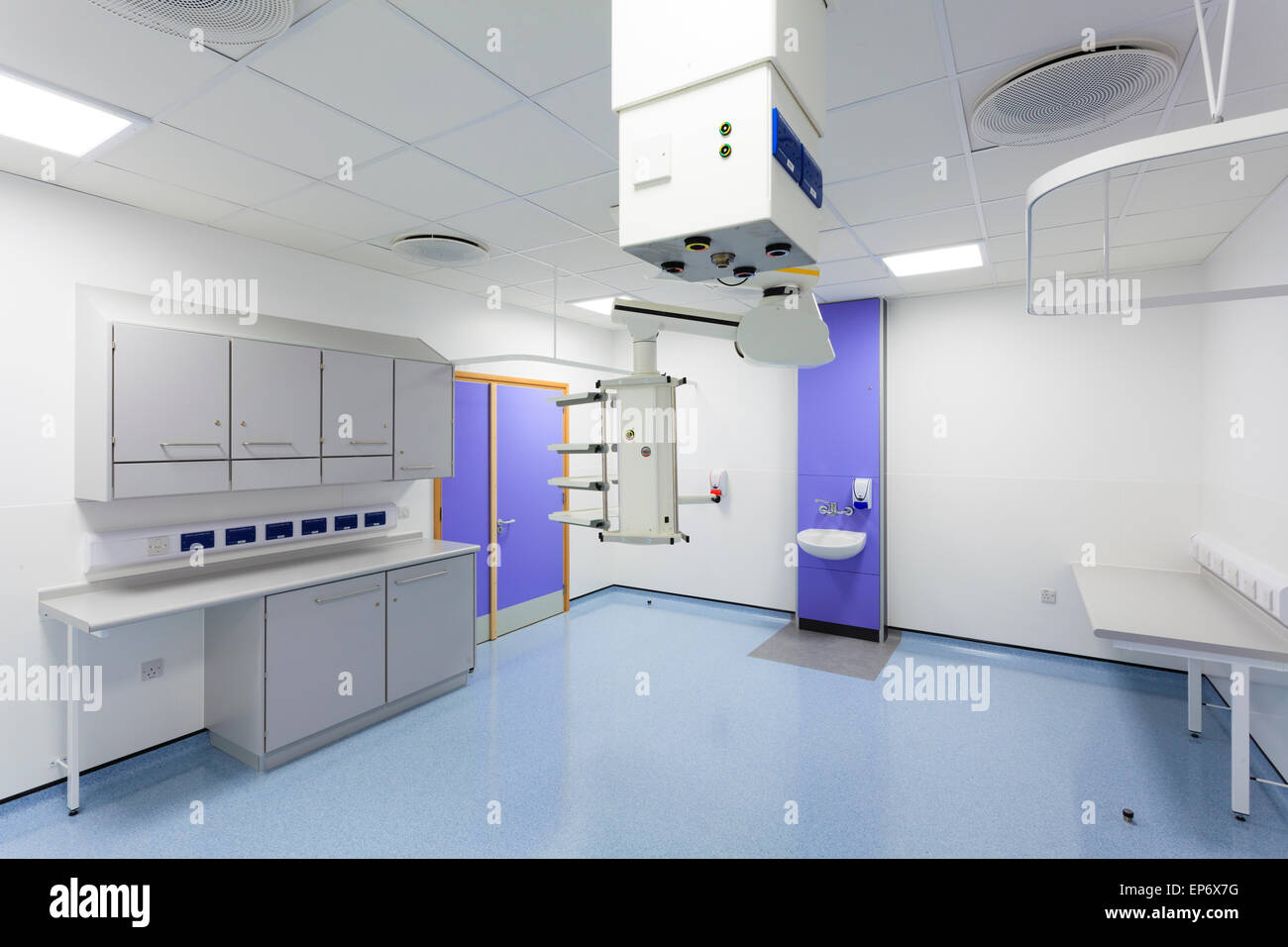 Nuevo Servicio de Endoscopia desocupado en Worthing Hospital Foto de stock