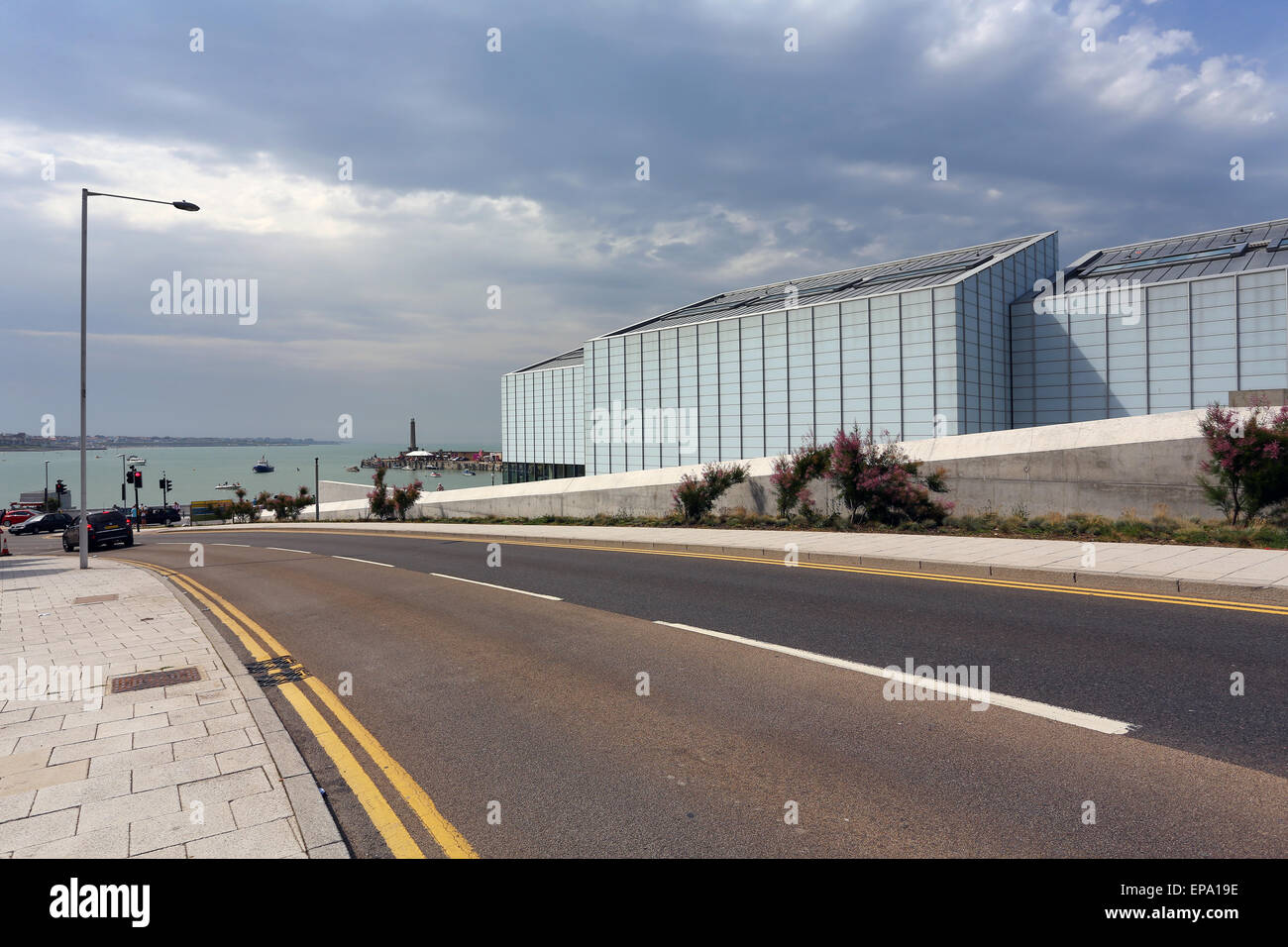 Vista de la Galería de Arte Contemporáneo de Turner en Margate, Kent Foto de stock