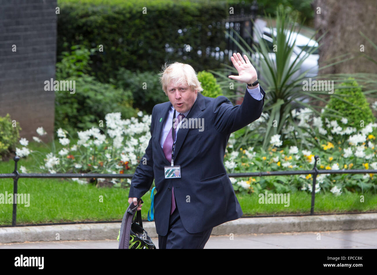 Alcalde de Londres y Mp para Uxbridge y South Ruislip,Boris Johnson, llegando en el número 10 de Downing Street para asistir a gabinete Foto de stock