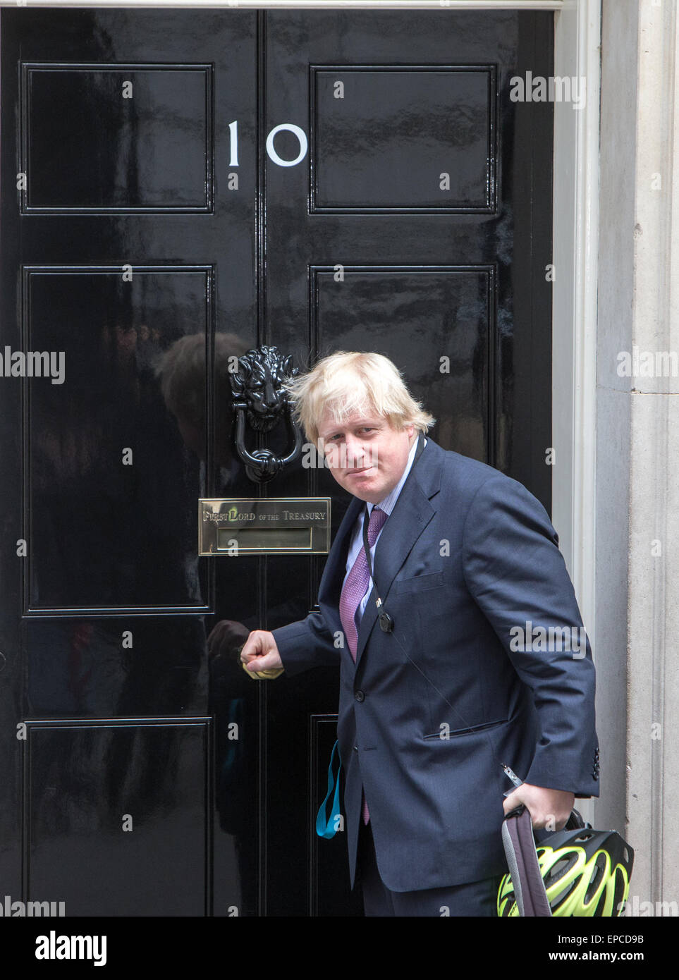 Alcalde de Londres y Mp para Uxbridge y South Ruislip,Boris Johnson, llegando en el número 10 de Downing Street para asistir a gabinete Foto de stock