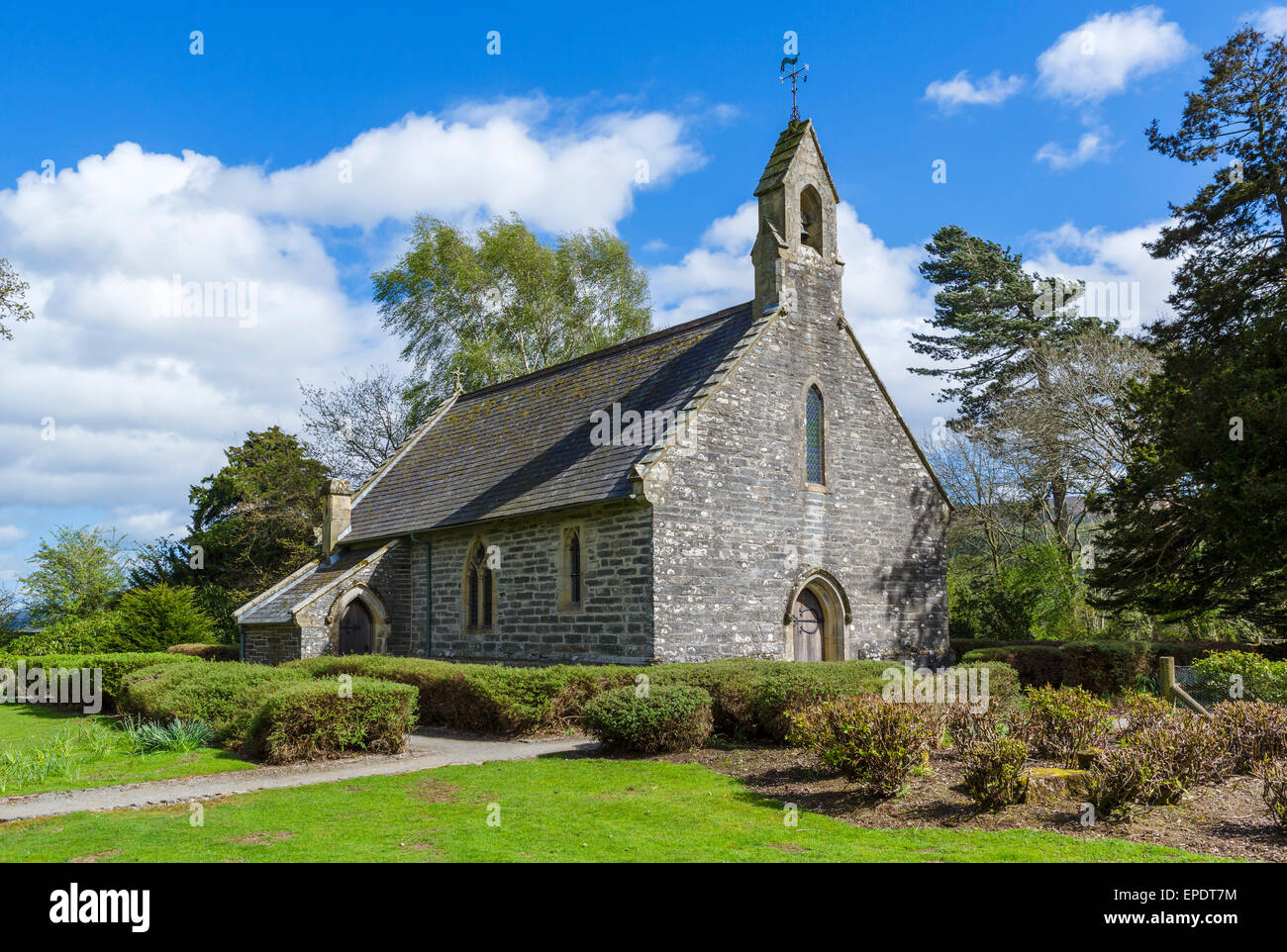 Alfombra capilla, cerca de Corwen, Denbighshire, Wales, REINO UNIDO Foto de stock
